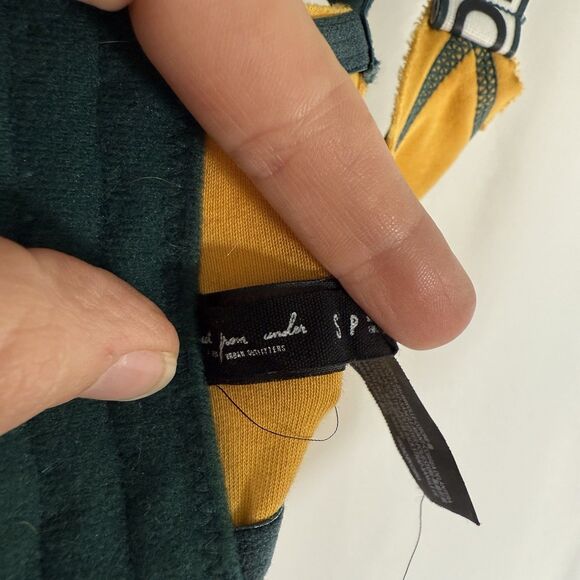 Out From Under Crop Top Women's Small Yellow OFU Straps Hook Eye Adjustable - Picture 4 of 9